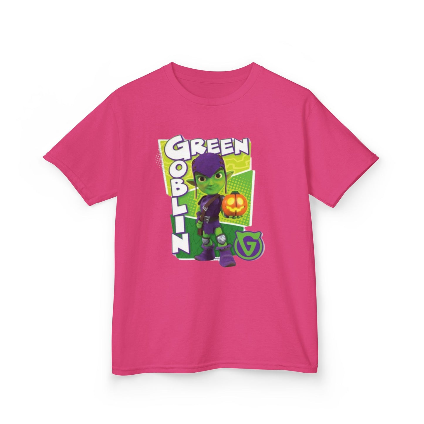 Kids Green Goblin Tee - Fun Halloween T-Shirt for Kids