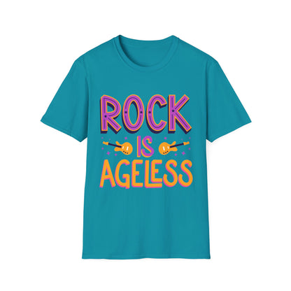 Rock is Ageless T-Shirt | Unisex Softstyle Tee for Music Lovers, Festival Wear, Gift for Musicians, Retro Apparel