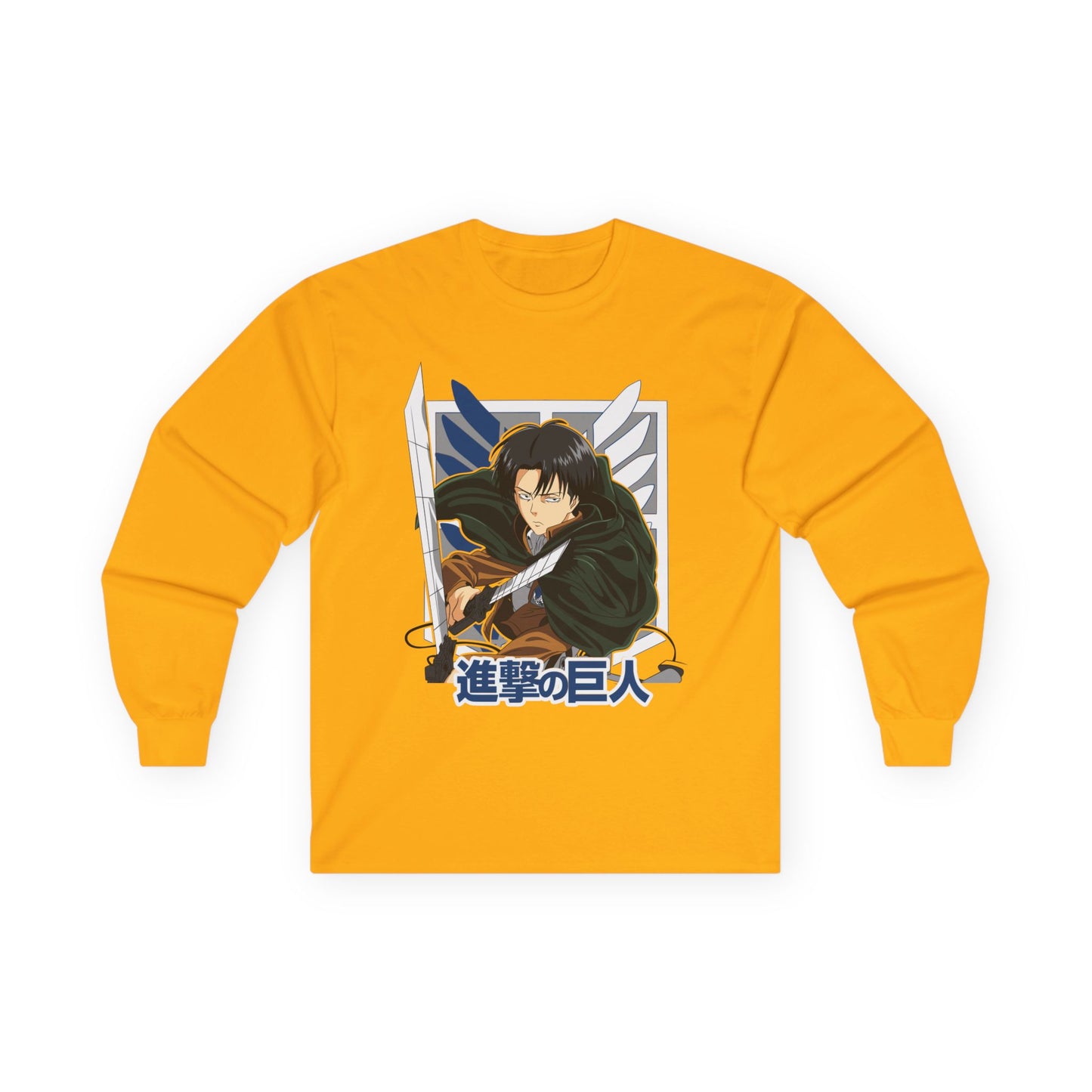 Attack on Titan Mikasa Long Sleeve Tee — Japanese Logo Anime Shirt