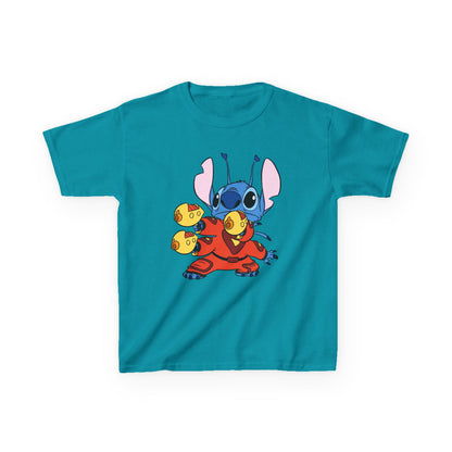 Colorful Kids Tee with Fun Cartoon Design