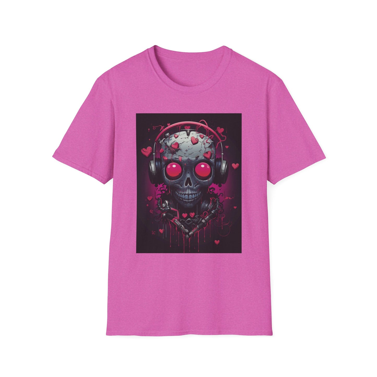 Edgy Skull Graphic T-Shirt with Headphones