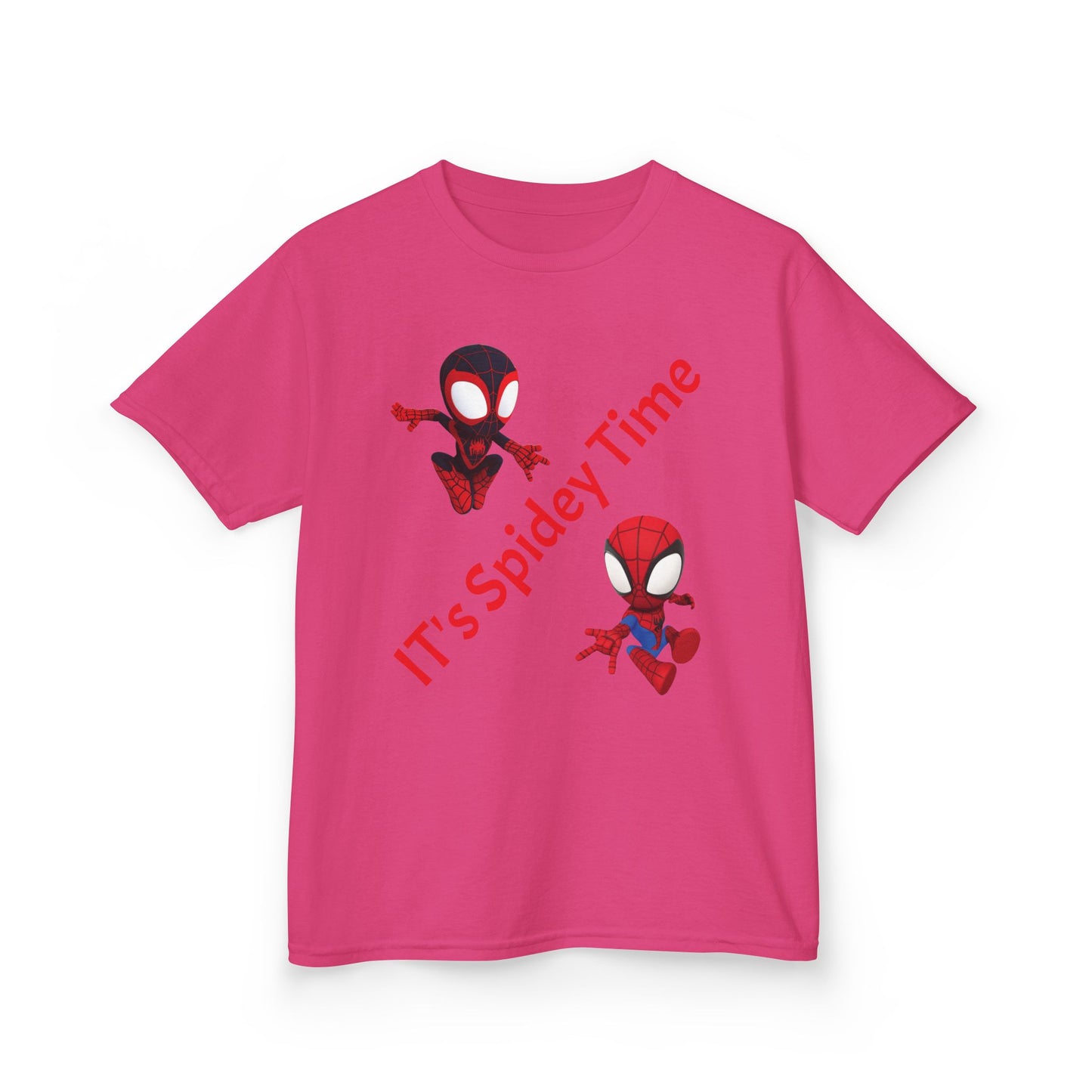 Kids Spidey Time Tee - Fun Cotton Shirt for Superhero Lovers, Birthday Gift, Marvel Fans, Casual Wear, Kids' Party
