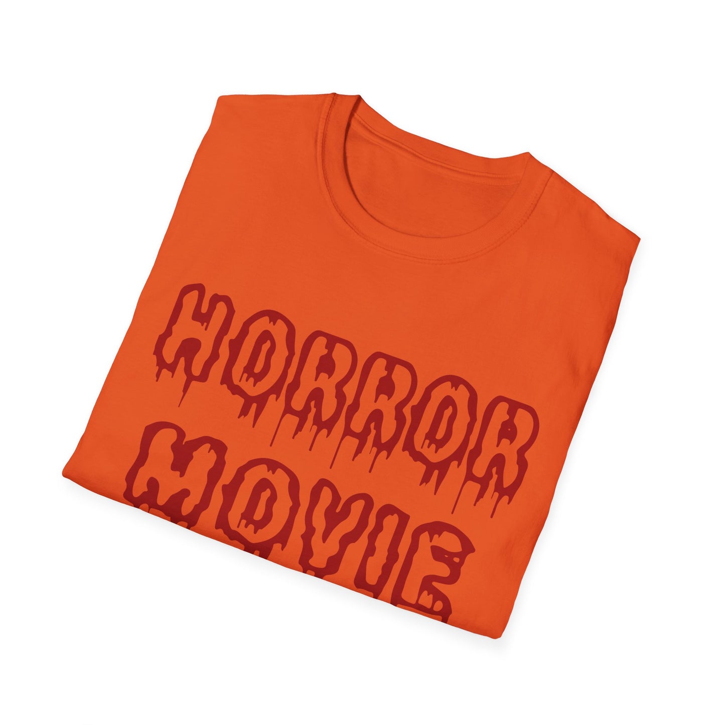 Unisex Horror Movie Addict T-Shirt – Perfect for Halloween, Movie Nights, Gifts for Cinephiles, Casual Wear, Comfortable Style