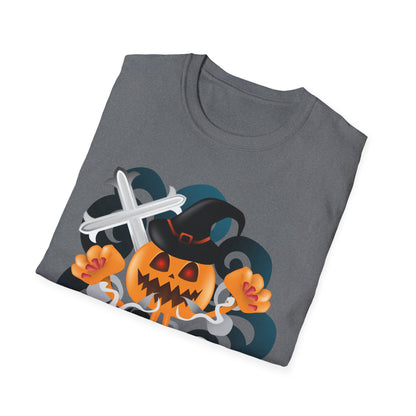 Halloween Pumpkin Graphic Tee, Unisex T-Shirt, Fall Fashion, Spooky Season Shirt, Trick or Treat Apparel, Casual Halloween Outfit
