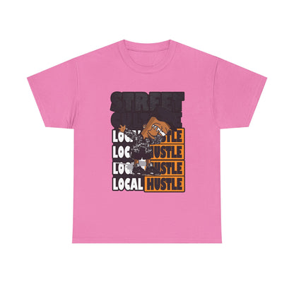 Street Hustle Unisex Heavy Cotton Tee | Casual Graphic T-Shirt for Entrepreneurs
