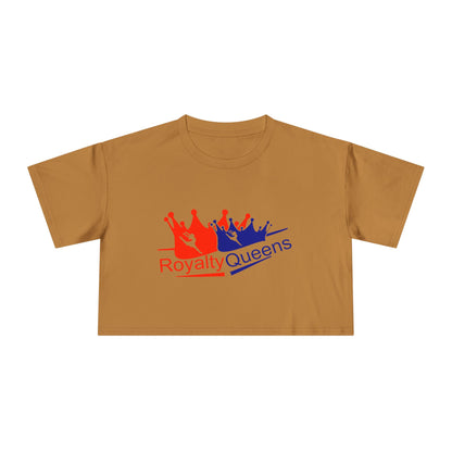 Royalty Queens Crop Tee - Stylish Women's Top, Gift for Queens, Birthday Apparel, Fashion Crop Shirt, Celebratory Tee
