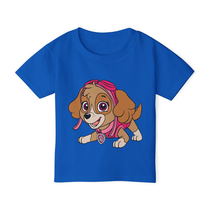 Cute Toddler T-Shirt with Playful Puppy Design, Kids Gift, Birthday Party Outfit, Everyday Wear, Animal Lover Tee