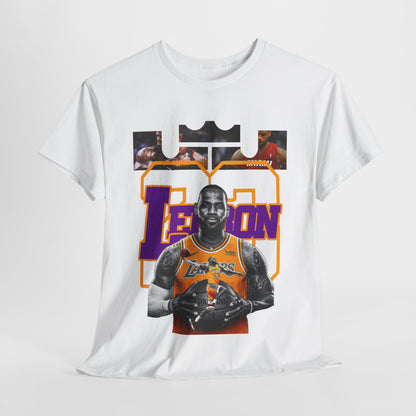 LeBron James Unisex Heavy Cotton Tee - Basketball Fan Apparel