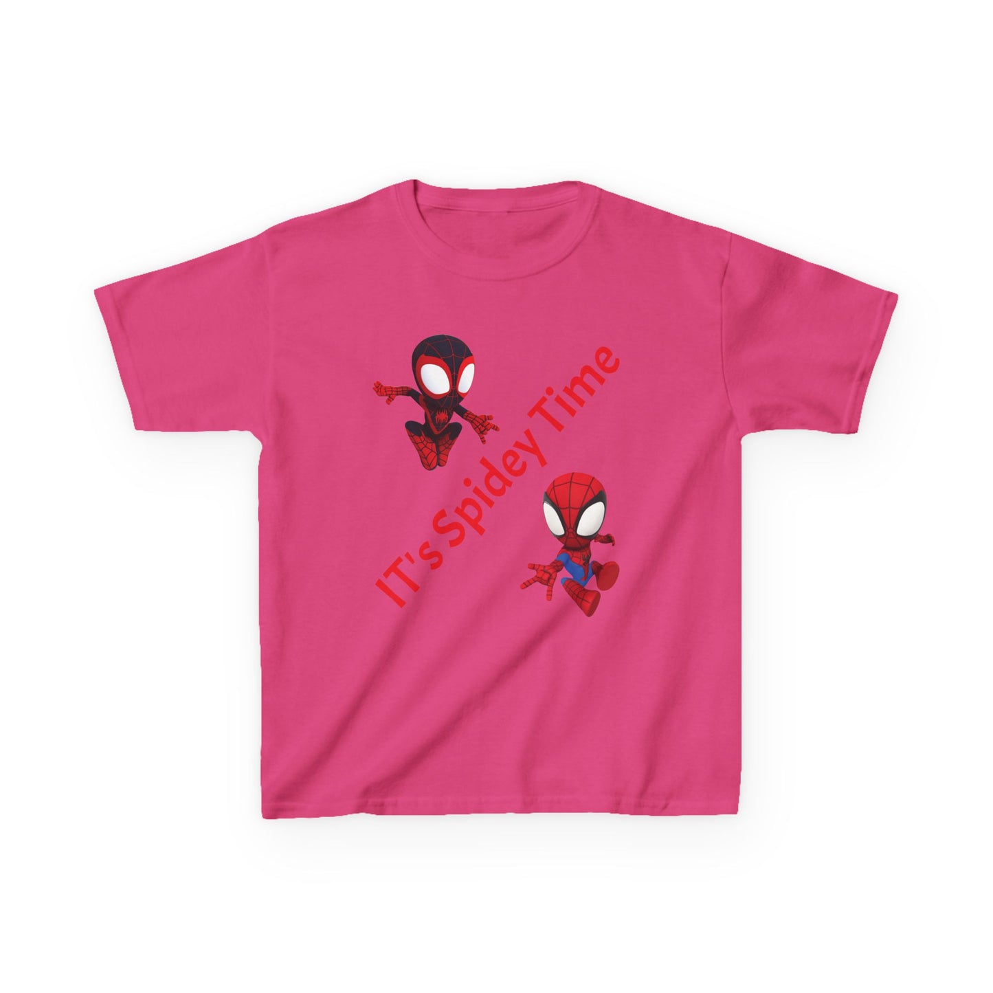 Kids Spidey Time Tee - Fun Cotton Shirt for Superhero Lovers, Birthday Gift, Marvel Fans, Casual Wear, Kids' Party