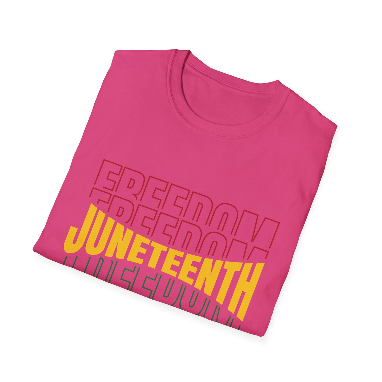 Juneteenth Freedom T-Shirt, Unisex Softstyle Tee, Celebrate Freedom, African American History, Independence Day Shirt, Gift for Activists