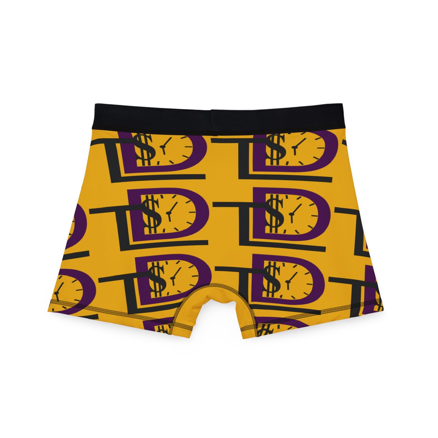 Stylish Men's Boxers with Clock and Dollar Design - Perfect for Everyday Comfort
