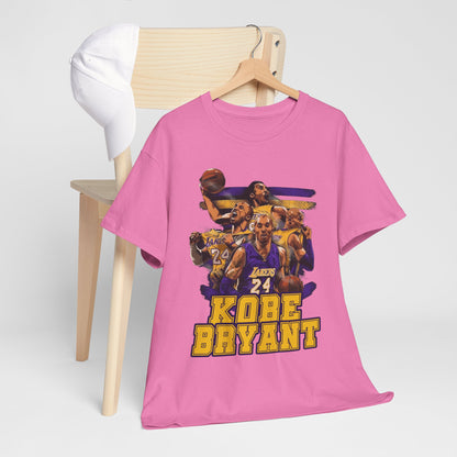 Kobe Bryant Tribute Unisex Heavy Cotton Tee - Basketball Legend Shirt