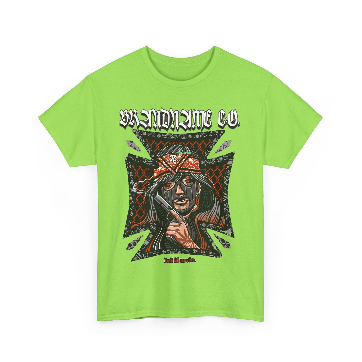 Bold Graphic Unisex Heavy Cotton Tee - Unique Streetwear Style