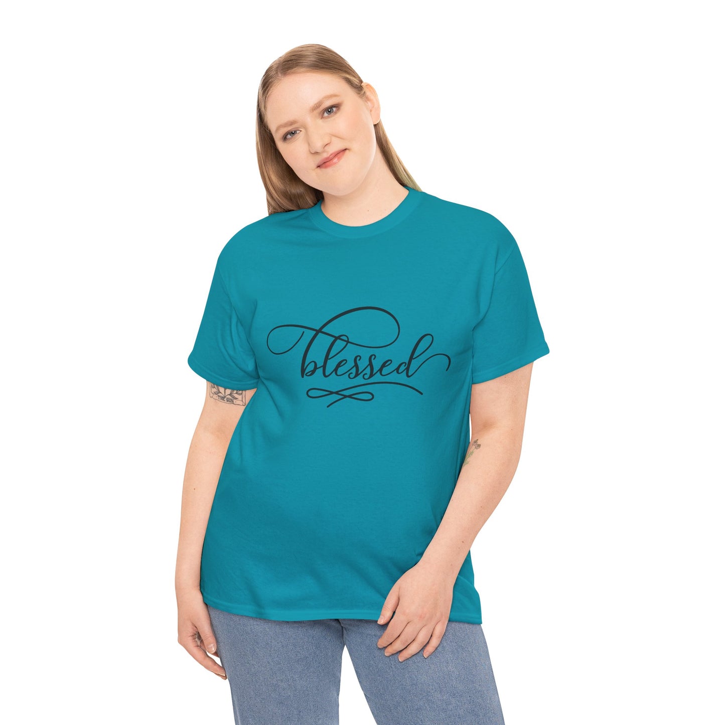Blessed Unisex Heavy Cotton Tee - Comfortable and Meaningful Shirt for Everyday Wear