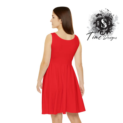 Royalty Queens Women's Skater Dress, Fun Summer Outfit, Stylish Party Dress, Ideal for Birthdays, Festivals, and Casual Events