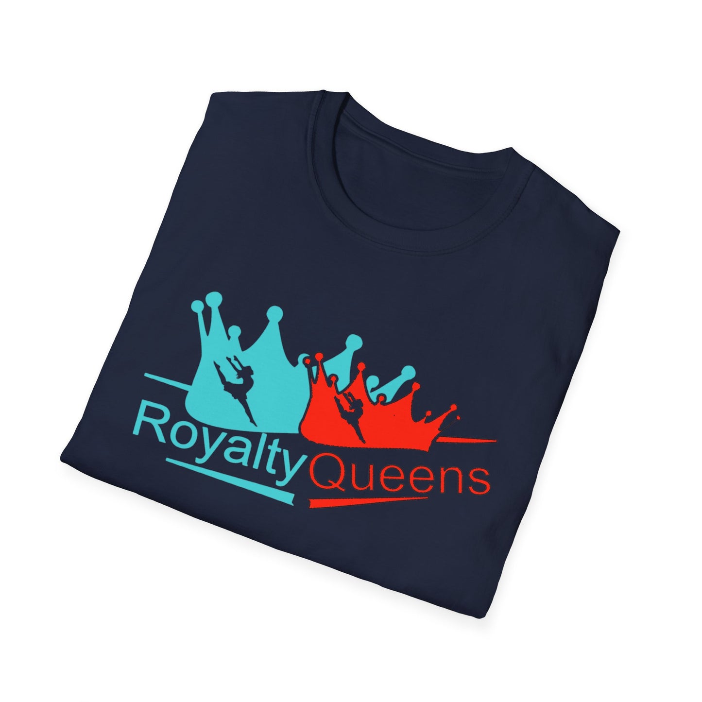 Royalty Queens Unisex T-Shirt, Softstyle Tee for Girls, Crown Graphic, Birthday Gift, Queen's Day Celebration, Casual Wear