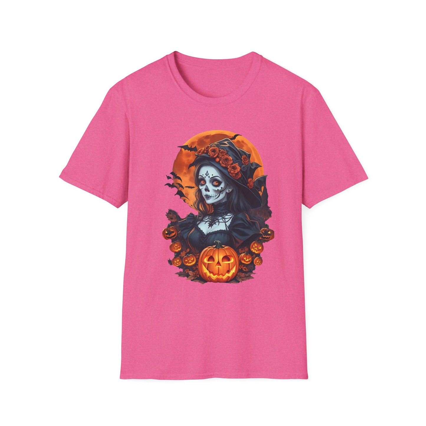 Spooky Halloween Graphic Tee, Unisex Softstyle T-Shirt, Fall Fashion, Halloween Costume, Pumpkin Decor, October Celebration