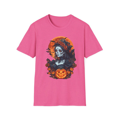 Spooky Halloween Graphic Tee, Unisex Softstyle T-Shirt, Fall Fashion, Halloween Costume, Pumpkin Decor, October Celebration