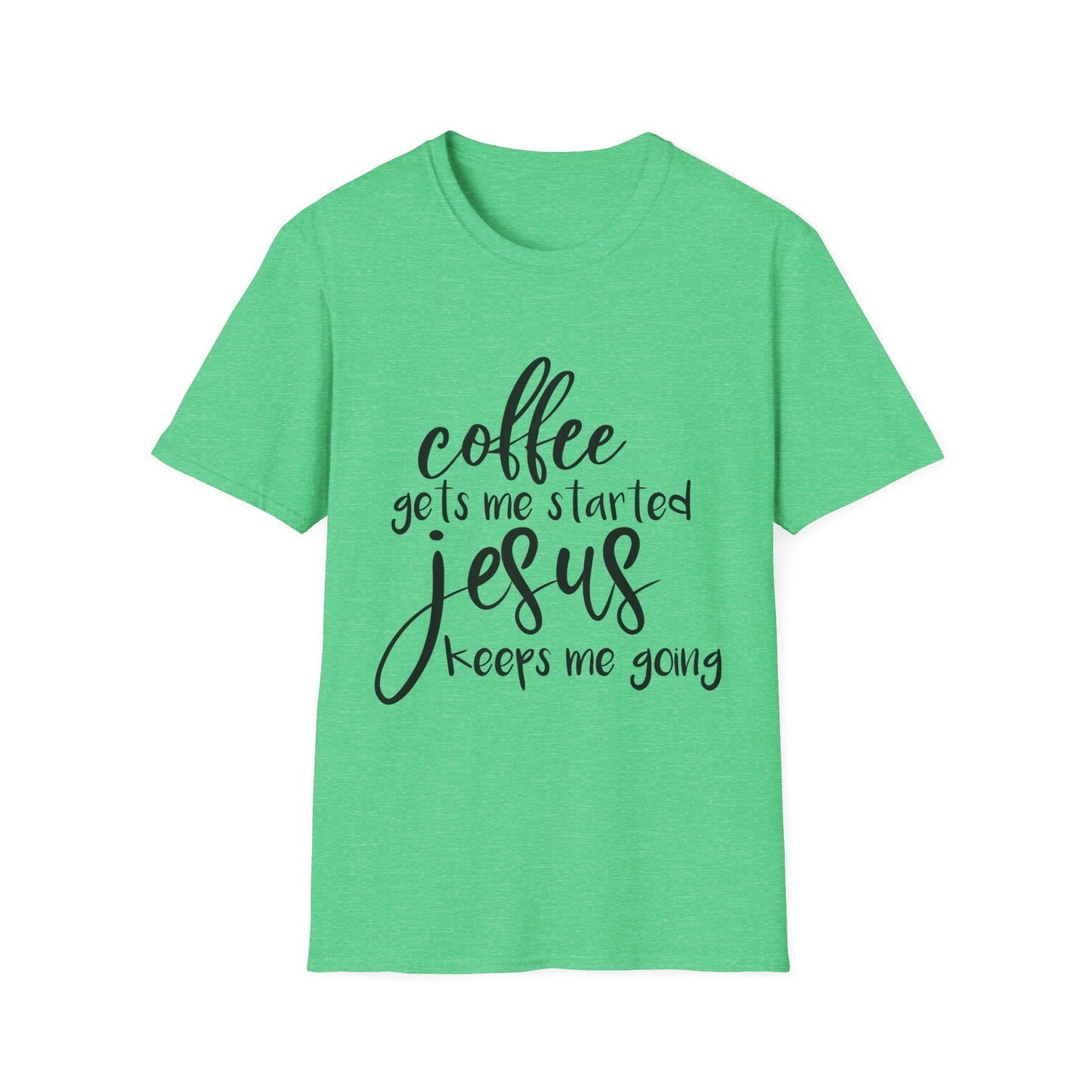Coffee & Jesus Unisex Softstyle T-Shirt - Inspirational Christian Tee