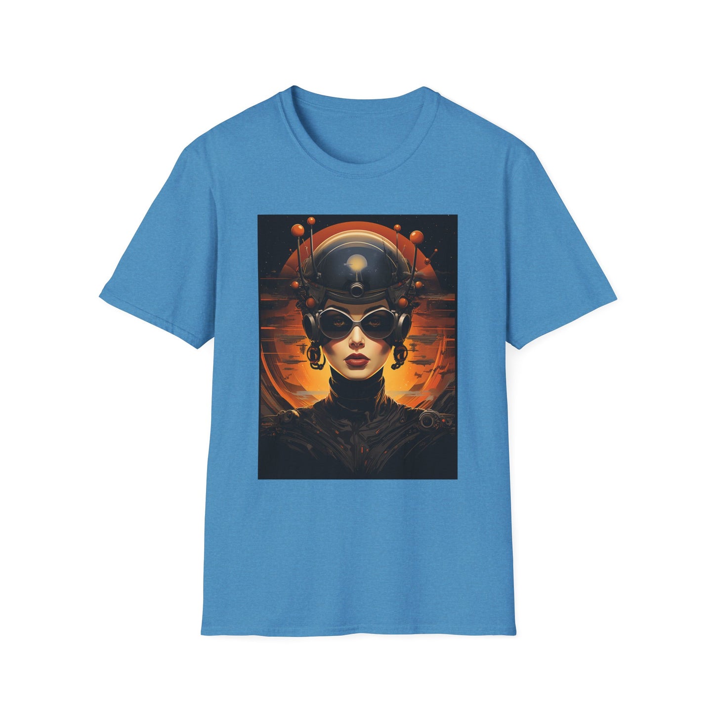 Futuristic Graphic Tee - Unisex Softstyle T-Shirt with Sci-Fi Design