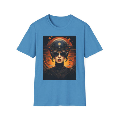 Futuristic Graphic Tee - Unisex Softstyle T-Shirt with Sci-Fi Design