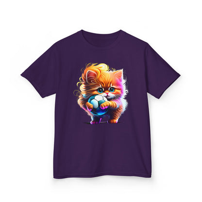 Colorful Kitten Kids Tee - Fun, Playful Cotton T-Shirt for Cat Lovers