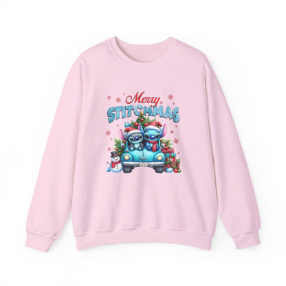 Merry Stitchmas Sweatshirt – Cute Stitch Holiday Crewneck