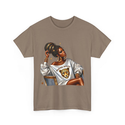 Empowering Women Graphic Tee - 'Making Moves' Heavy Cotton Unisex T-Shirt