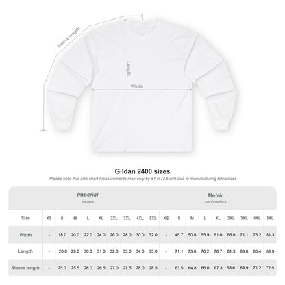 Unisex Graphic Long Sleeve Tee featuring Cracked Wall Design, Perfect for Casual Outings, Gifts, and Halloween