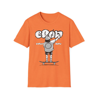 Skateboard Graffiti T-Shirt – Unisex Softstyle Tee for Streetwear Fans