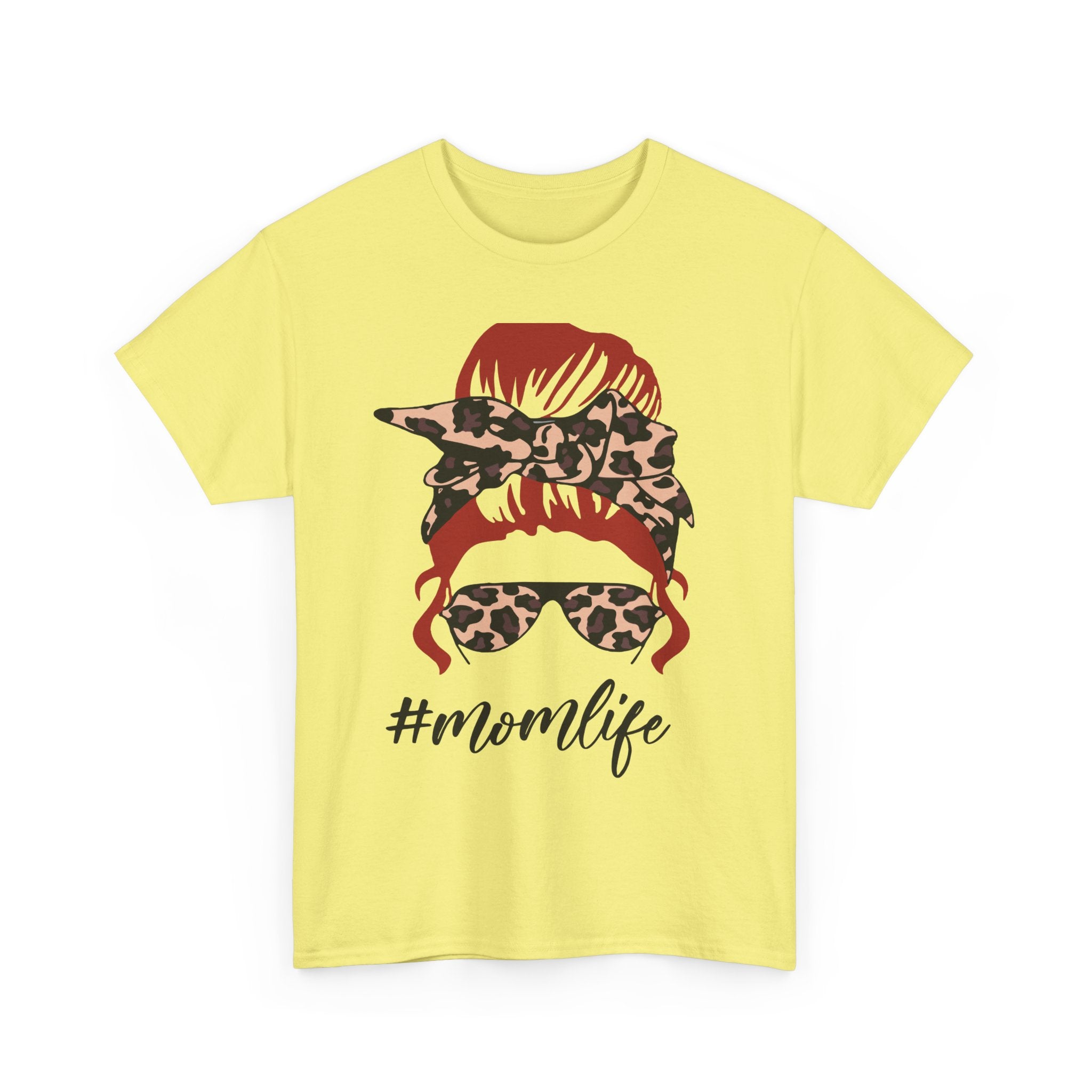 #Momlife Unisex Heavy Cotton Tee - Stylish & Comfortable T-Shirt for Moms