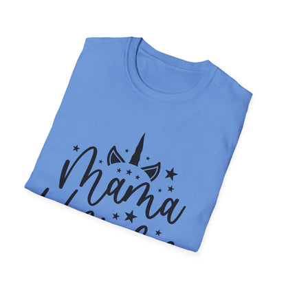 Mama Unicorn Unisex Softstyle T-Shirt – Perfect Gift for Moms, Magical Occasions & Everyday Wear