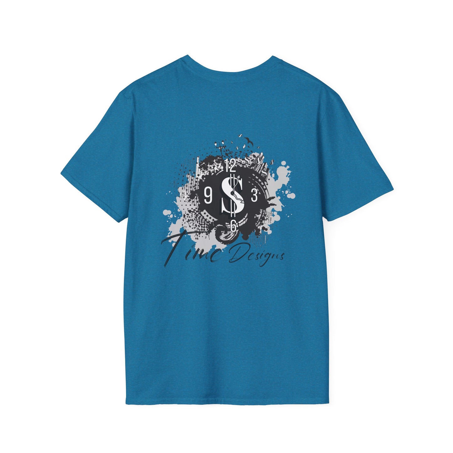 Inspirational Unisex Softstyle T-Shirt - "Time is Money" Statement Tee for Financial Motivators