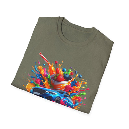 Colorful Drip Art Unisex Softstyle T-Shirt