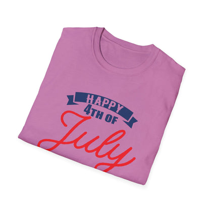 Happy 4th of July Unisex T-Shirt, Independence Day Tee, Summer Celebration Shirt, Patriotic Apparel, Casual Festival Wear