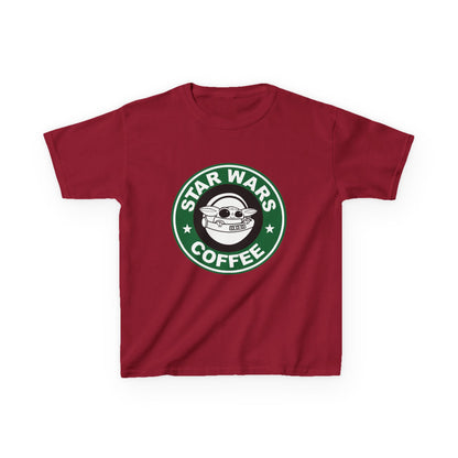 Star Wars Coffee Kids Tee, Fun Graphic T-shirt for Boys & Girls, Perfect for Birthdays, Star Wars Fans, Casual Wear