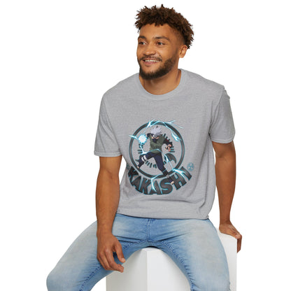 Kakashi Unisex Softstyle T-Shirt - Perfect for Anime Fans