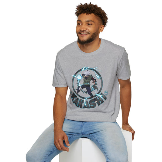 Kakashi Unisex Softstyle T-Shirt - Perfect for Anime Fans
