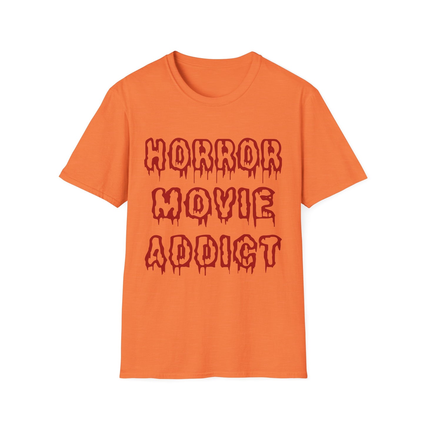 Unisex Horror Movie Addict T-Shirt – Perfect for Halloween, Movie Nights, Gifts for Cinephiles, Casual Wear, Comfortable Style