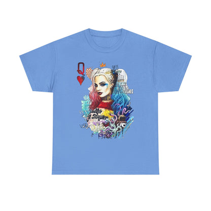 Harley Quinn Inspired Unisex Heavy Cotton Tee - Bold Graphic Design