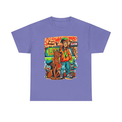 Retro Scooby-Doo Unisex Heavy Cotton Tee - Vintage Cartoon Print