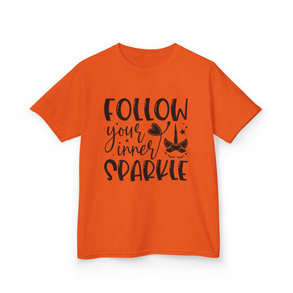 Kids 'Follow Your Inner Sparkle' Tee - Fun Cotton Shirt for Creative Kids