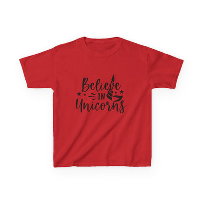 Believe in Unicorns Kids T-Shirt - Inspirational Cotton Tee for Dreamers