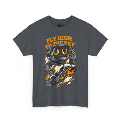 Fly High Graphic Tee, Unisex Cotton T-Shirt, Casual Streetwear, Gift for Him/Her, Fun Summer Tee, Trendy Outdoor Shirt