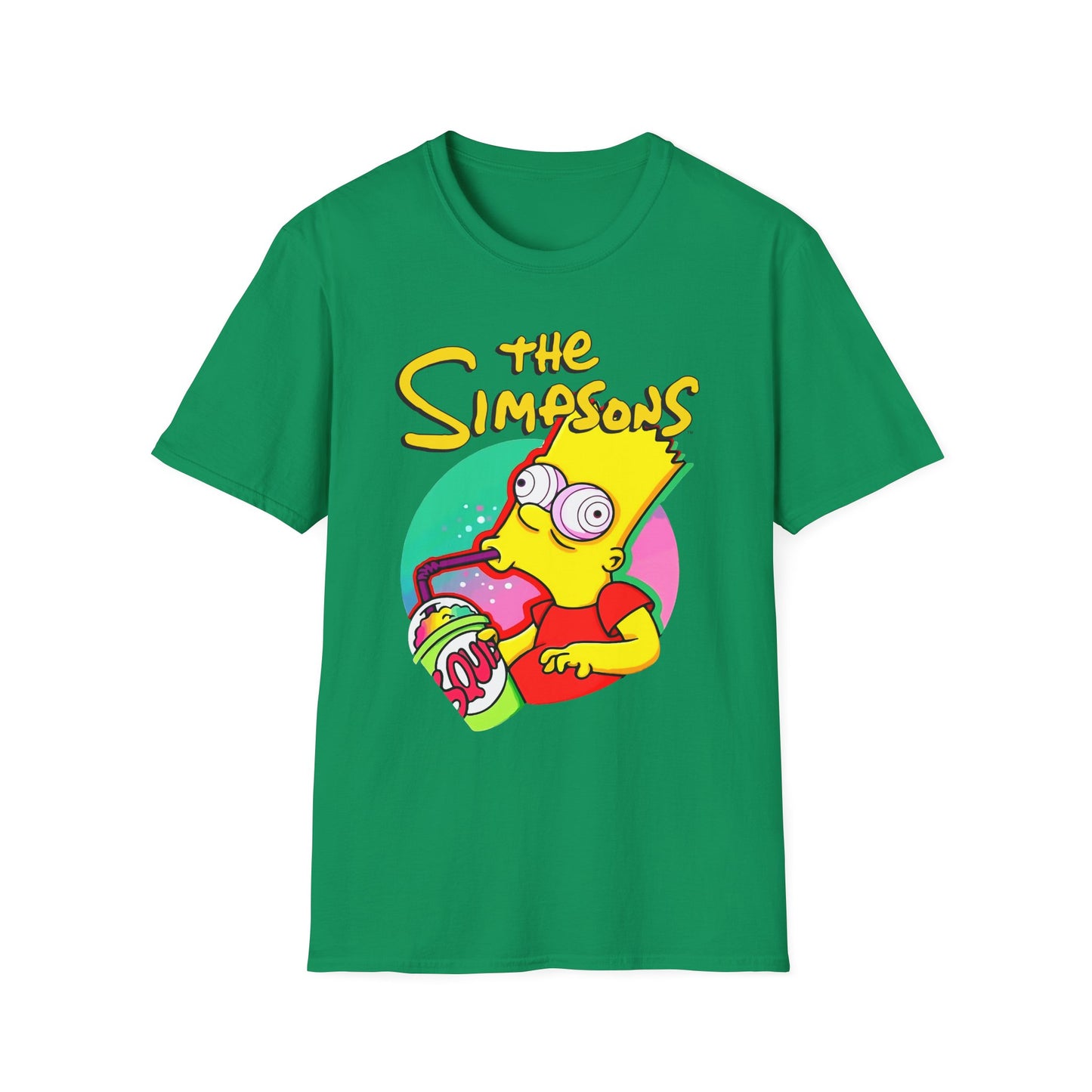 Funny Bart Simpson Unisex Softstyle T-Shirt - Retro Cartoon Tee