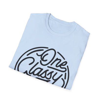 One Classy Bitch Unisex Softstyle T-Shirt - Chic and Playful Statement Tee