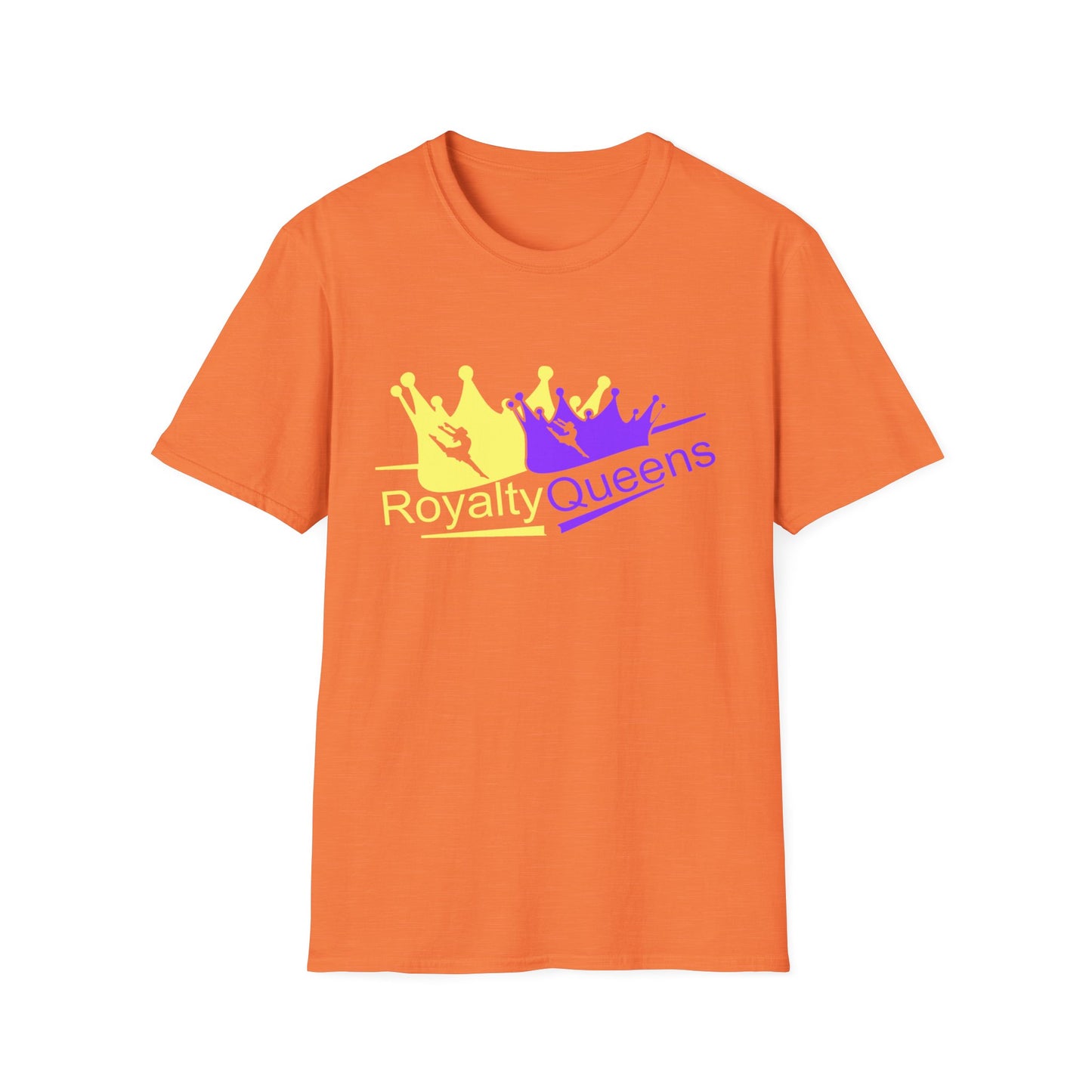 Royalty Queens Unisex Softstyle T-Shirt | Vibrant Crown Print | Perfect for Birthdays, Celebrations, and Everyday Wear