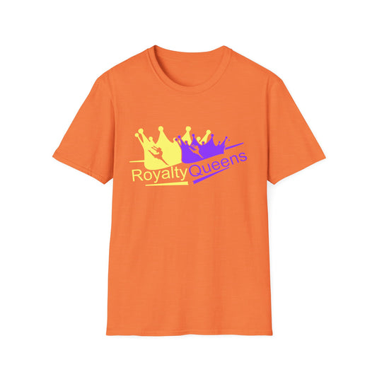 Royalty Queens Unisex Softstyle T-Shirt | Vibrant Crown Print | Perfect for Birthdays, Celebrations, and Everyday Wear