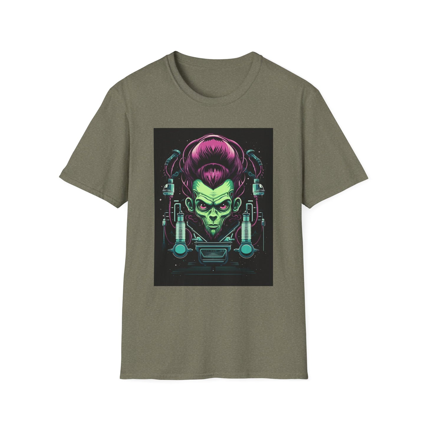 Cosmic Sci-Fi Graphic T-Shirt - Unisex Softstyle