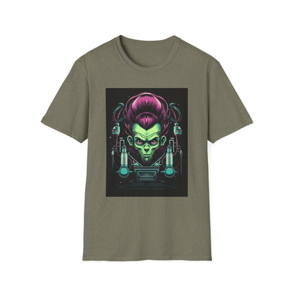 Cosmic Sci-Fi Graphic T-Shirt - Unisex Softstyle